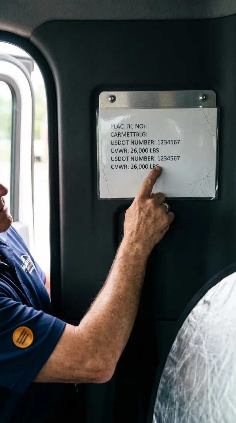 USDOT licensing placard verification in Spring House